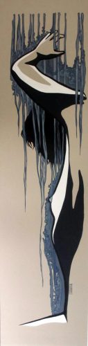 Extase 03(52x190cm-acrylique sur store)