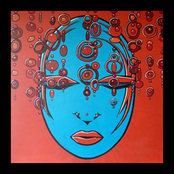 LOUNA (1mx1m-acrylique sur toile)DISPONIBLE ATELIER Contacter l'Artiste