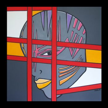 MONDO (1mx1m-acrylique sur toile)DISPONIBLE ATELIER Contacter l'Artiste