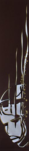 Portrait 06(60x190cm-acrylique sur store)