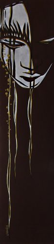 Portrait 07(60x190cm-acrylique sur store)